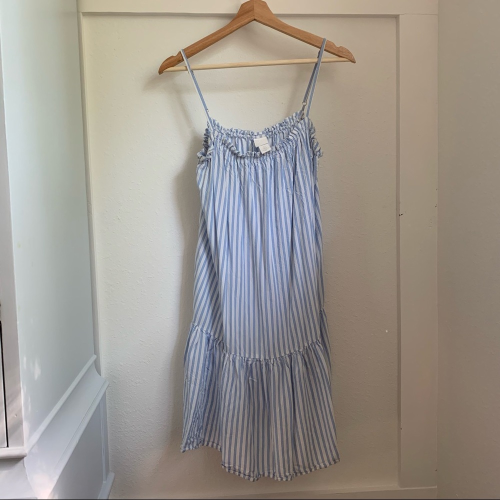 H&M White Nautical Sundress Sz S
